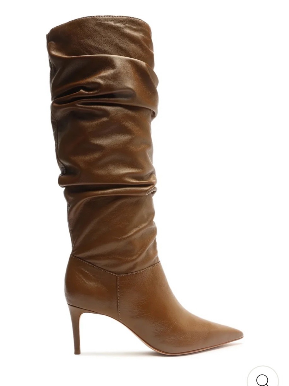 SCHUTZ Ashlee Up Brown Nappa Leather Slouch Boots Size 9B *Like New*